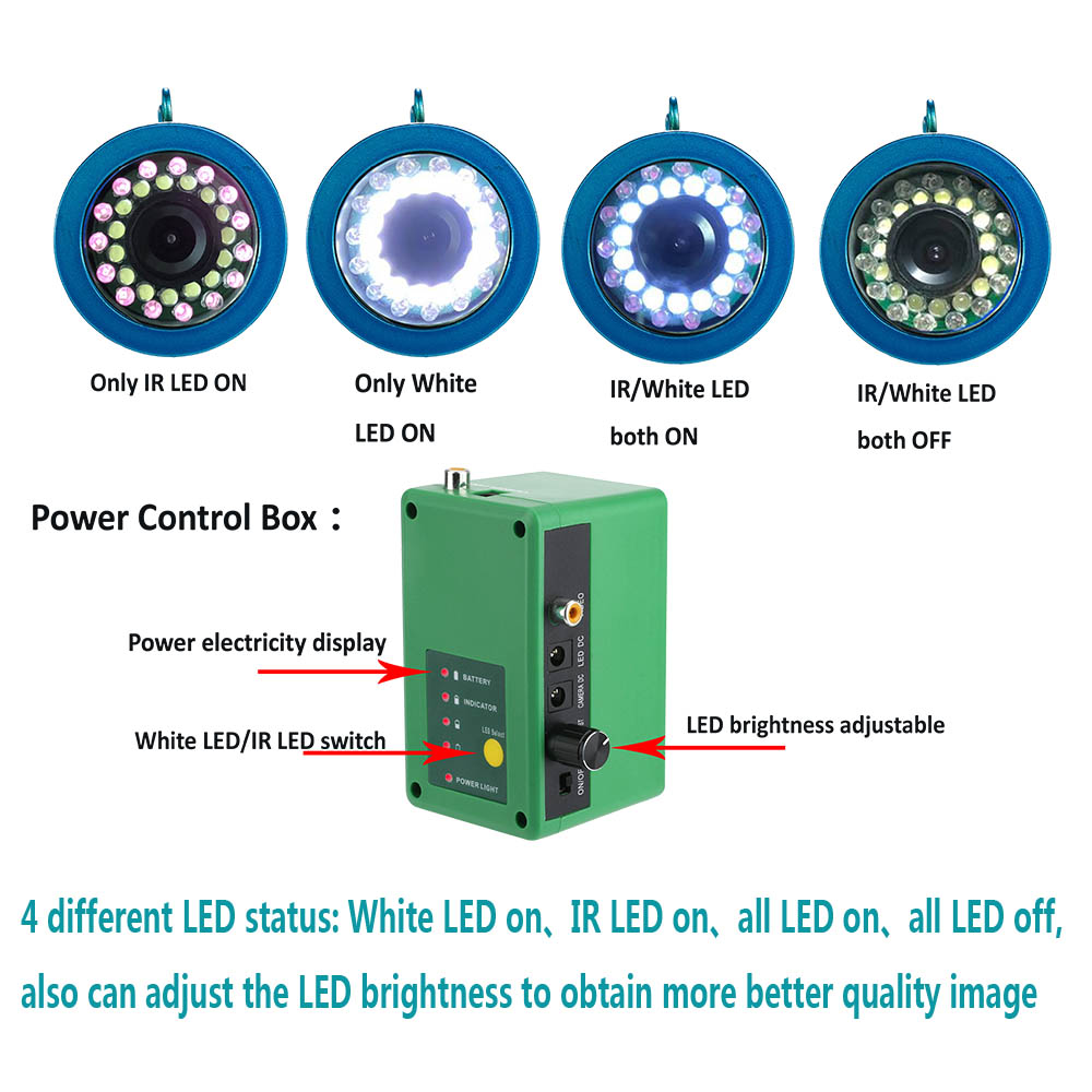 MaoTeWang 10 ''الشتاء صياد الس - مراجعة Fish Finder Battery وسعره