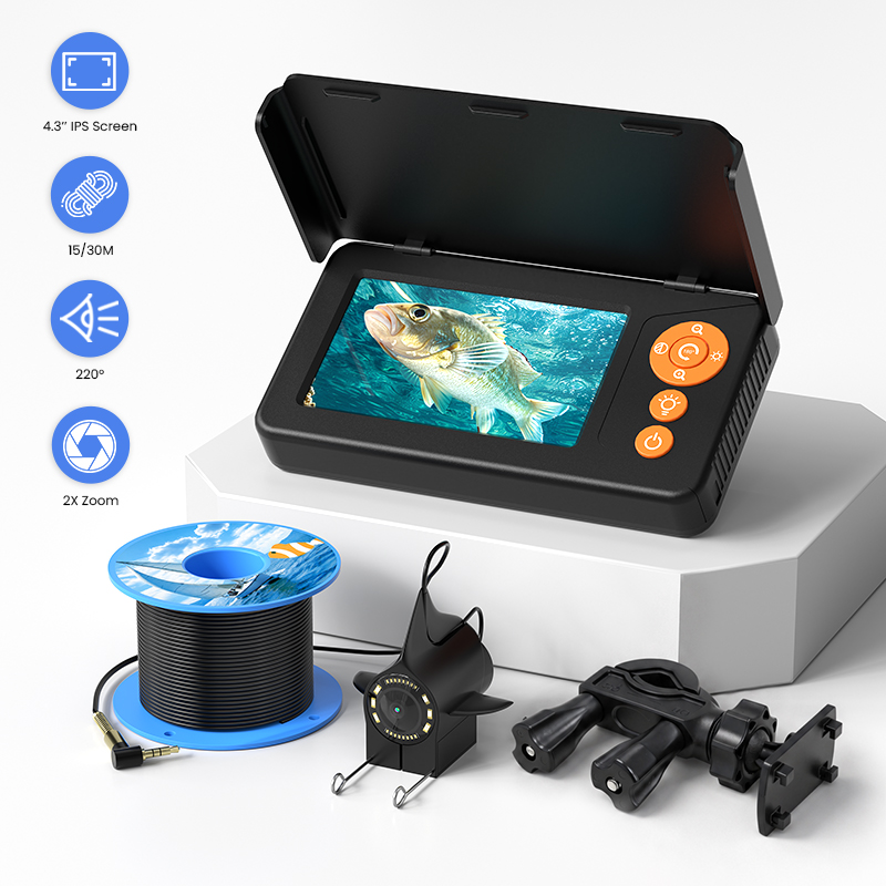 كاميرا صيد تحت الماء بشاشة 4.3 - مراجعة Fish Finder Battery وسعره