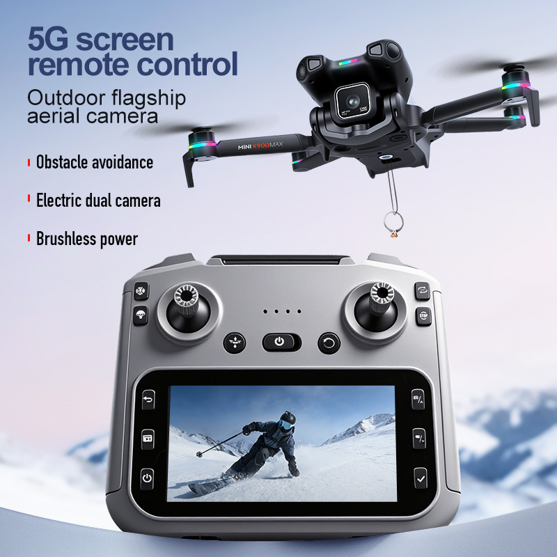 طائرة بدون طيار K900 MAX الجدي - مراجعة Fishing Gps وسعره